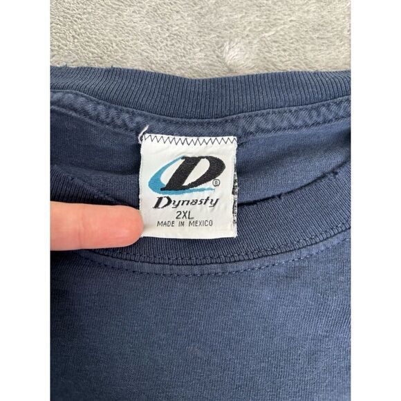 Vintage 2004 Cleveland Indians MLB Short Sleeve T Shirt Men's Size 2XL XXL Blue - Picture 8 of 13